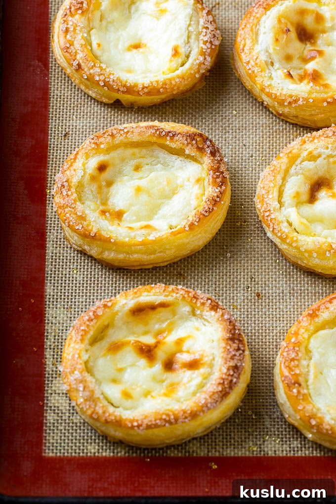 Baked cream cheese danishes.