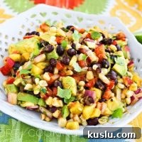Avocado, Corn and Mango Salad