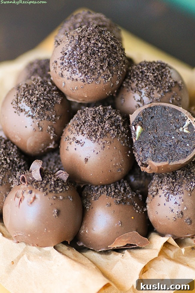 Mint Oreo Truffles @ Swanky Recipes