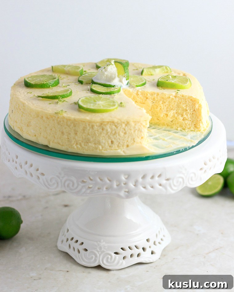 Keto Instant Pot Key Lime Cheesecake