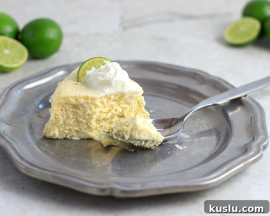 Keto Instant Pot Key Lime Cheesecake