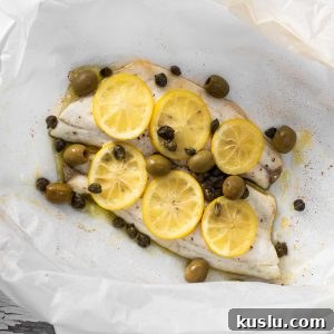 Sea bass with lemon capers and olives