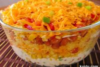 Mexican Cornbread Salad Recipe with Fresh Corn & Avocado