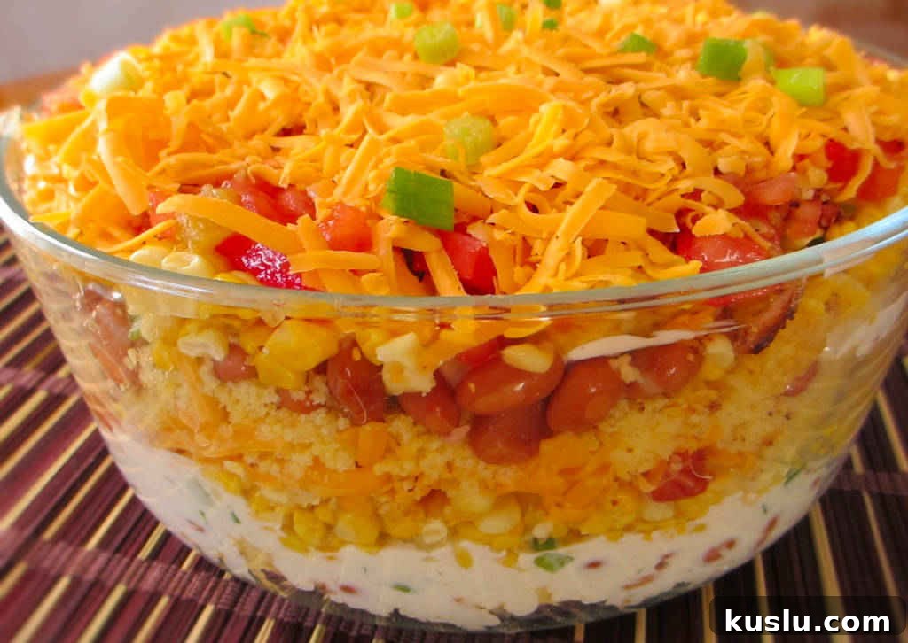 Mexican Cornbread Salad Recipe with Fresh Corn & Avocado 2 Mexican Cornbread Salad