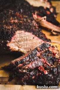 Texas Style Smoked Brisket Sliced - featured
