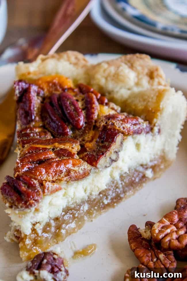 Pecan Pie Cheesecake Recipe – Creamy Layered Pecan Dessert 2 pecan pie cheesecake.