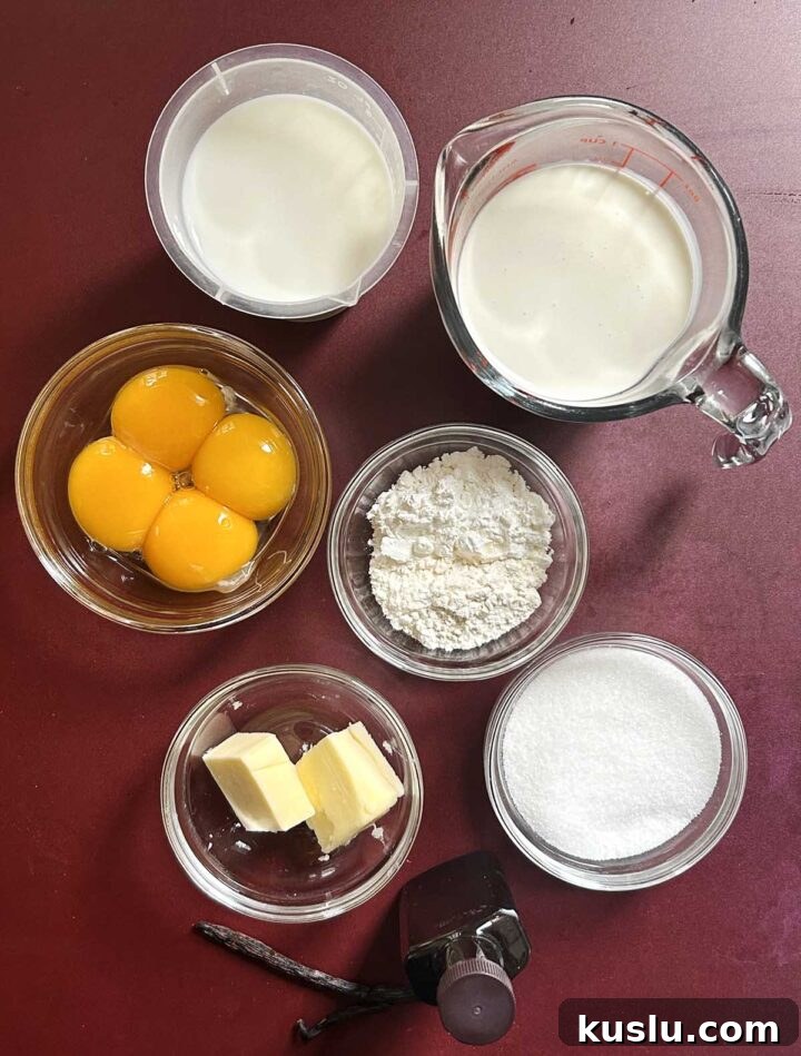 Homemade Vanilla Pastry Cream (Crème Pâtissière) Recipe 5 vanilla pastry cream