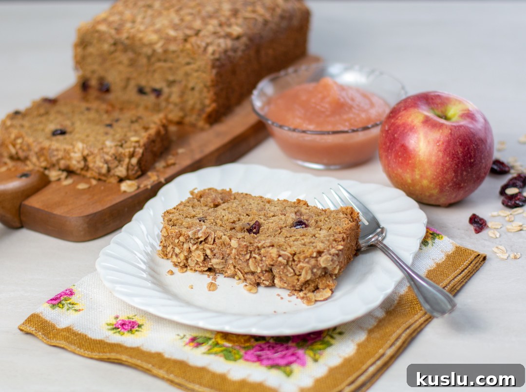 Applesauce Streusel Loaf Cake - Gluten Free