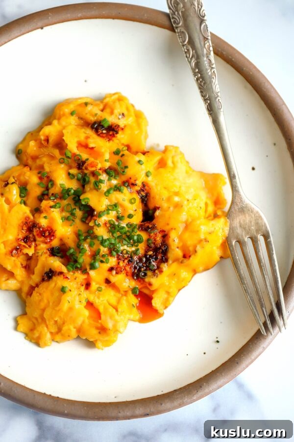 Classic French-Style Eggs: Creamy, Brûléed Breakfast Recipe 6 Heavy Cream Scrambled Eggs
