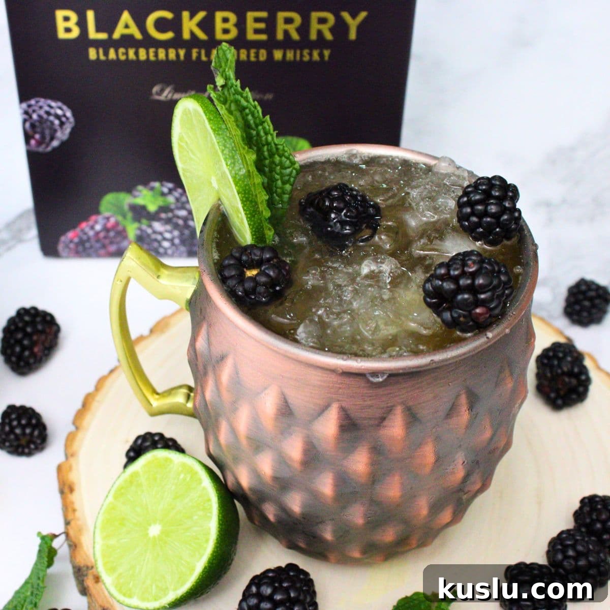 8 Refreshing Blackberry Crown Cocktail Recipes to Try Today 9 crown royal blackberry kentucky mule cocktail dinners done quick featured image
