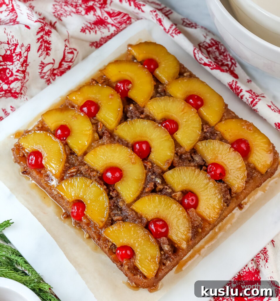 Classic Pineapple Upside-Down Cake Recipe with Caramelized Pineapple 2 Pineapple Upside Down Cake