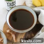 Homemade Yuzu Ponzu Sauce Recipe for Authentic Citrus Umami 6 Yuzu Ponzu in a bowl for dipping.