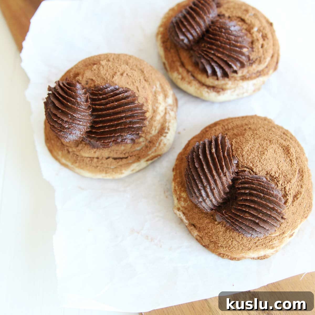 Chocolate Sweet Potato Frosting Recipe — Vegan & Nourishing 8 cinnamon rolls with Chocolate Sweet Potato Frosting