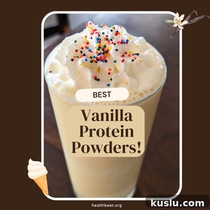 Vanilla protein powders