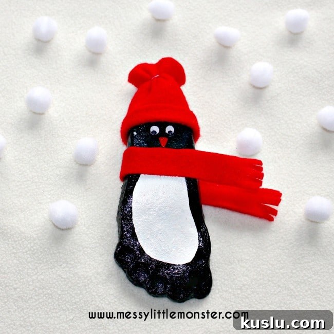 25 Christmas Salt Dough Ornament Ideas for Festive Decorating 9 Penguin Footprint Ornaments - Over 30 of the BEST Christmas Salt Dough Ornaments