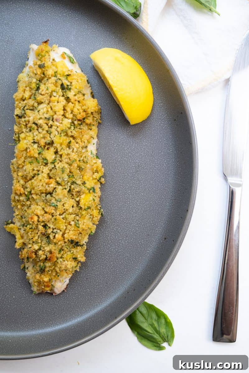 Crispy Lemon-Pistachio Crusted Snapper with Herb Drizzle 3 lemon pistachio crusted fish