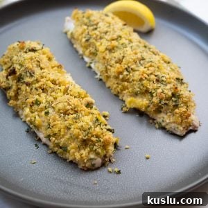 Crispy Lemon-Pistachio Crusted Snapper with Herb Drizzle 6 lemon pistachio crusted snapper
