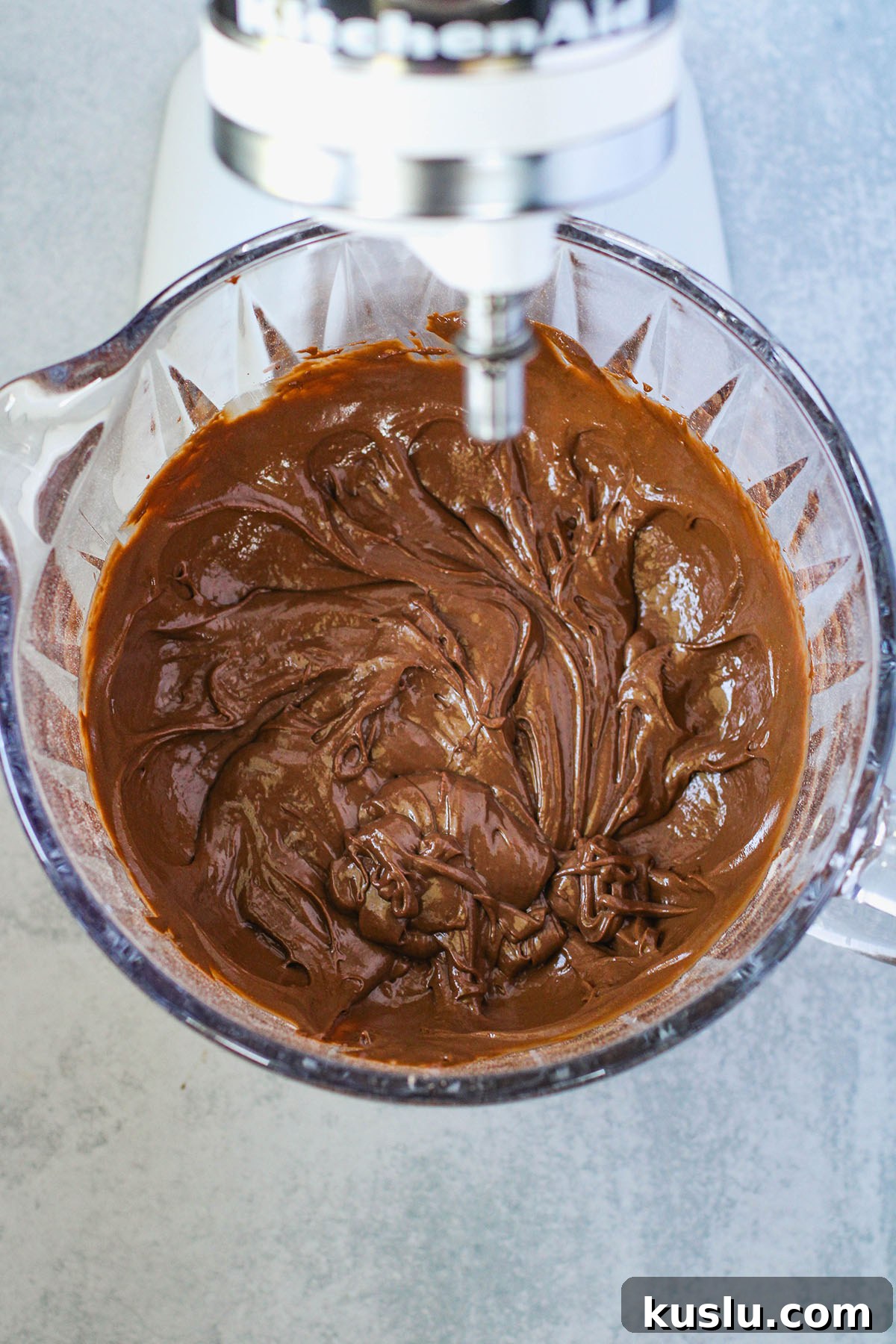 Spider Donuts Guide: How to Make Creepy Halloween Donuts 6 Donut batter in the stand mixer bowl.
