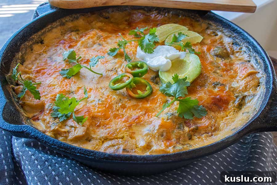 king ranch chicken in a skillet is a fall recipe we love