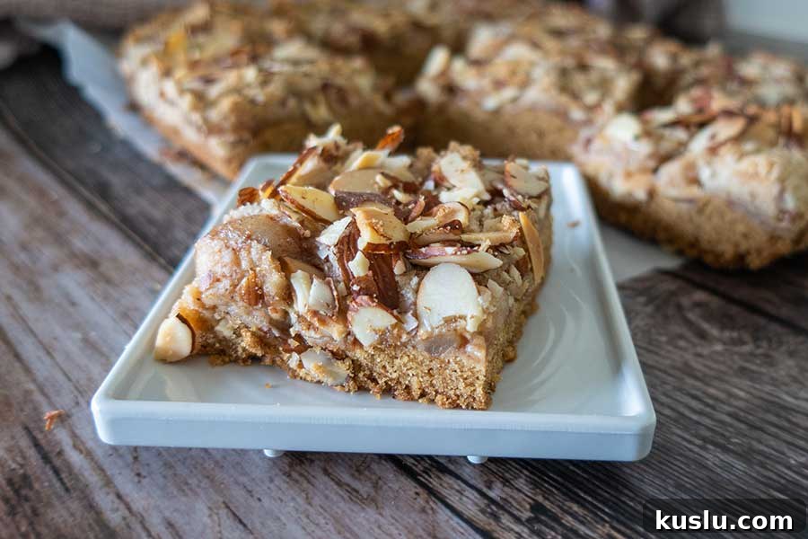 apple pie bar on a plate