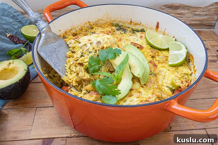 Brazilian chicken rice bake dinner
