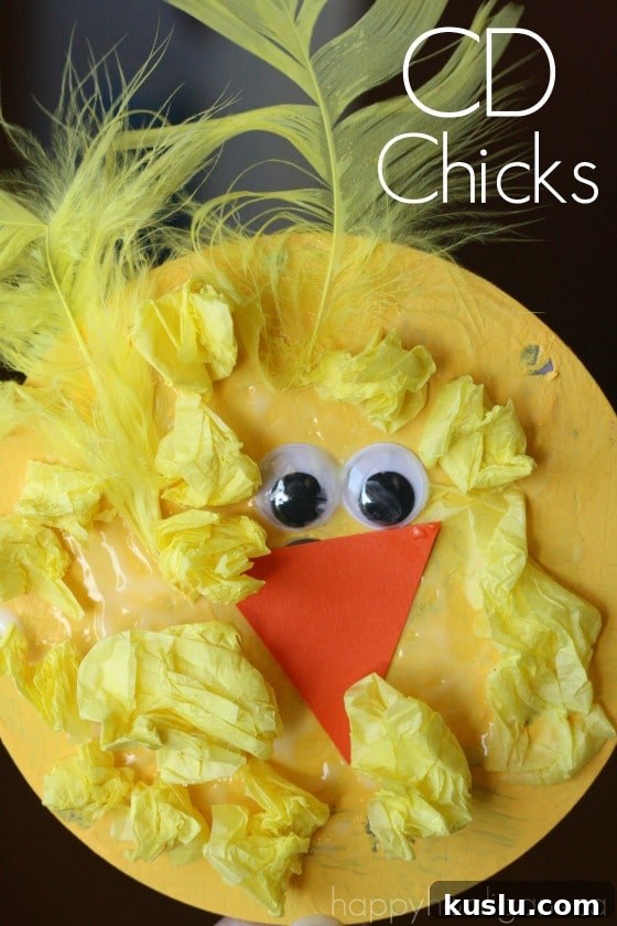 Adorable CD Chick That Will Melt Your Heart 2 CD Chicks for preschoolers to make