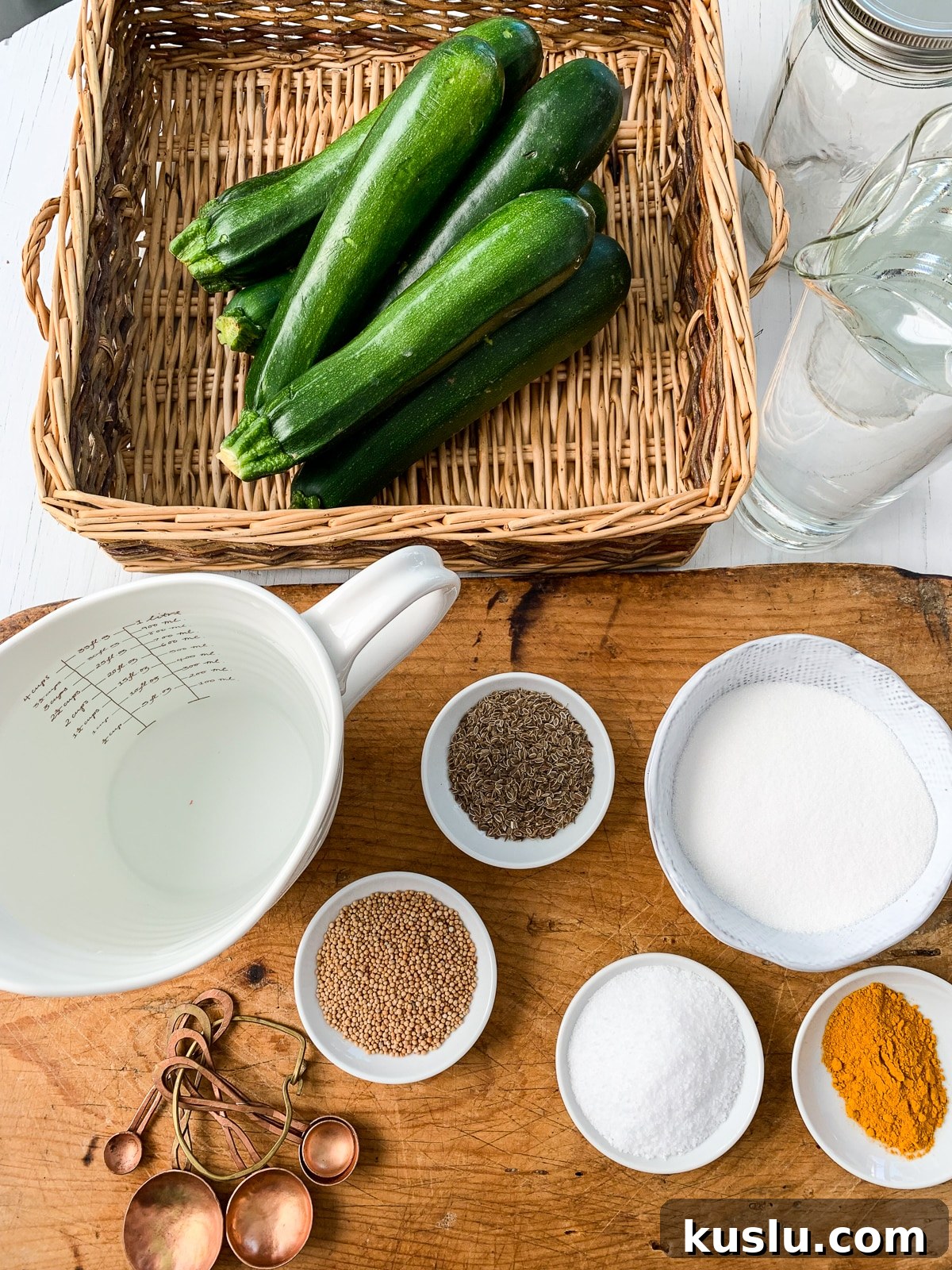 Quick Refrigerator Zucchini Pickles — No Canning Needed 5 Ingredients for zucchini pickles