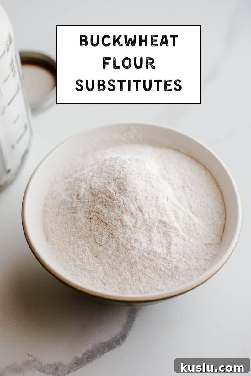 A bowl of fine powdered buckwheat.