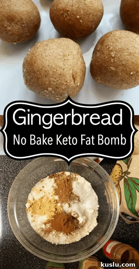 No-Bake Gingerbread Fat Bombs for Keto Diet Cookies 7 keto gingerbread fat bombs