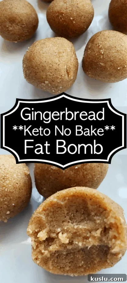 No-Bake Gingerbread Fat Bombs for Keto Diet Cookies 9 keto no bake gingerbread fat bomb