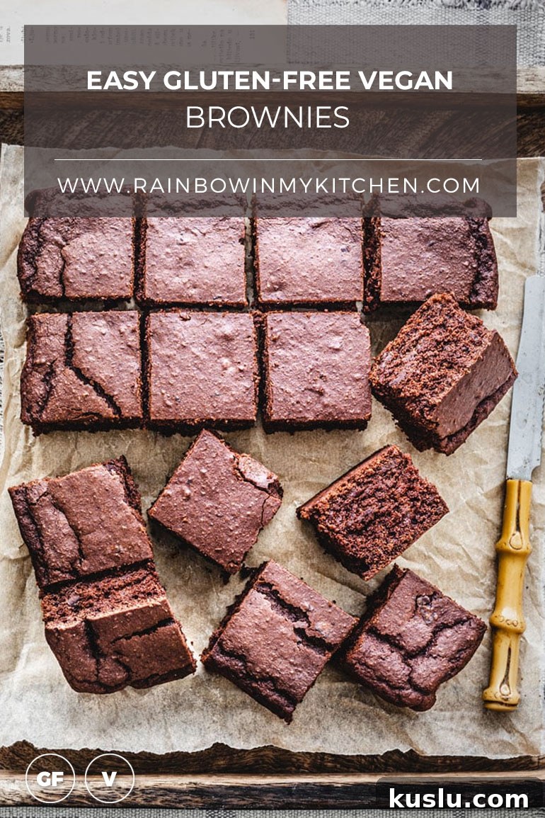 Easy Gluten-Free Vegan Brownies