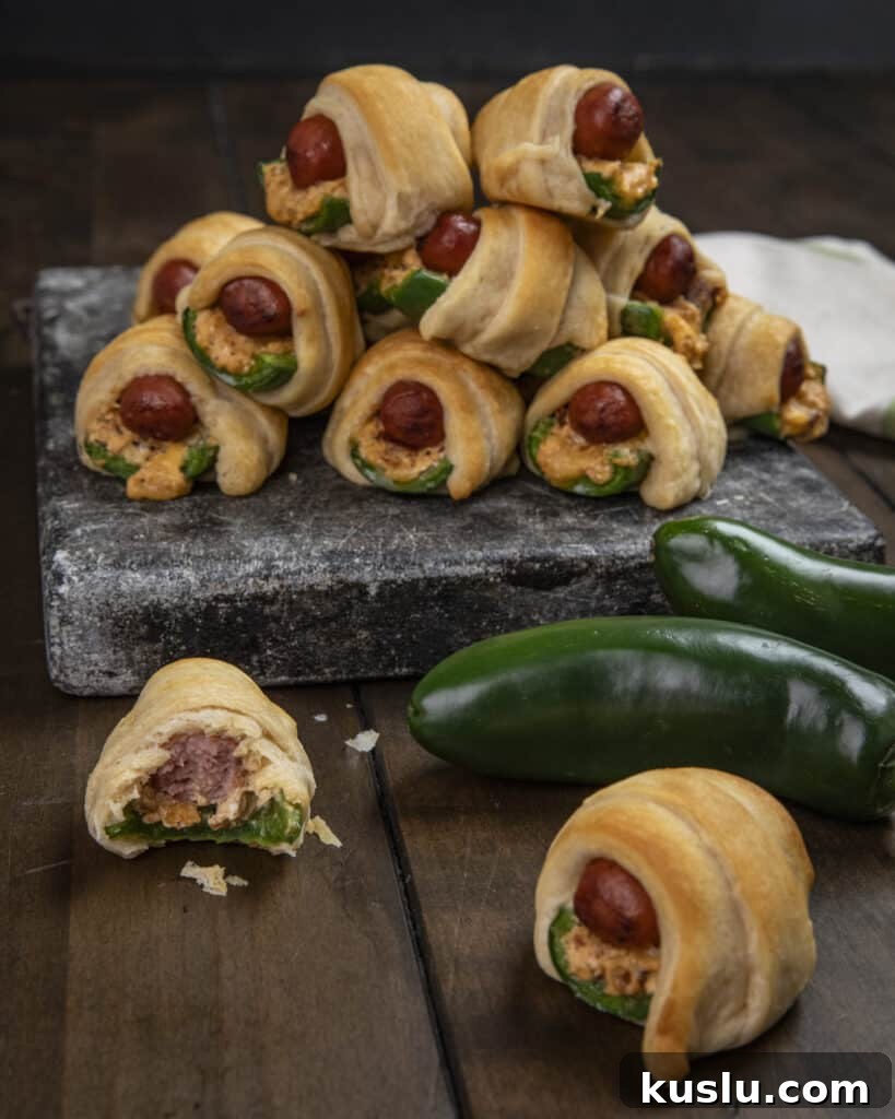 Smoked jalapeño poppers pigs in a blanket 