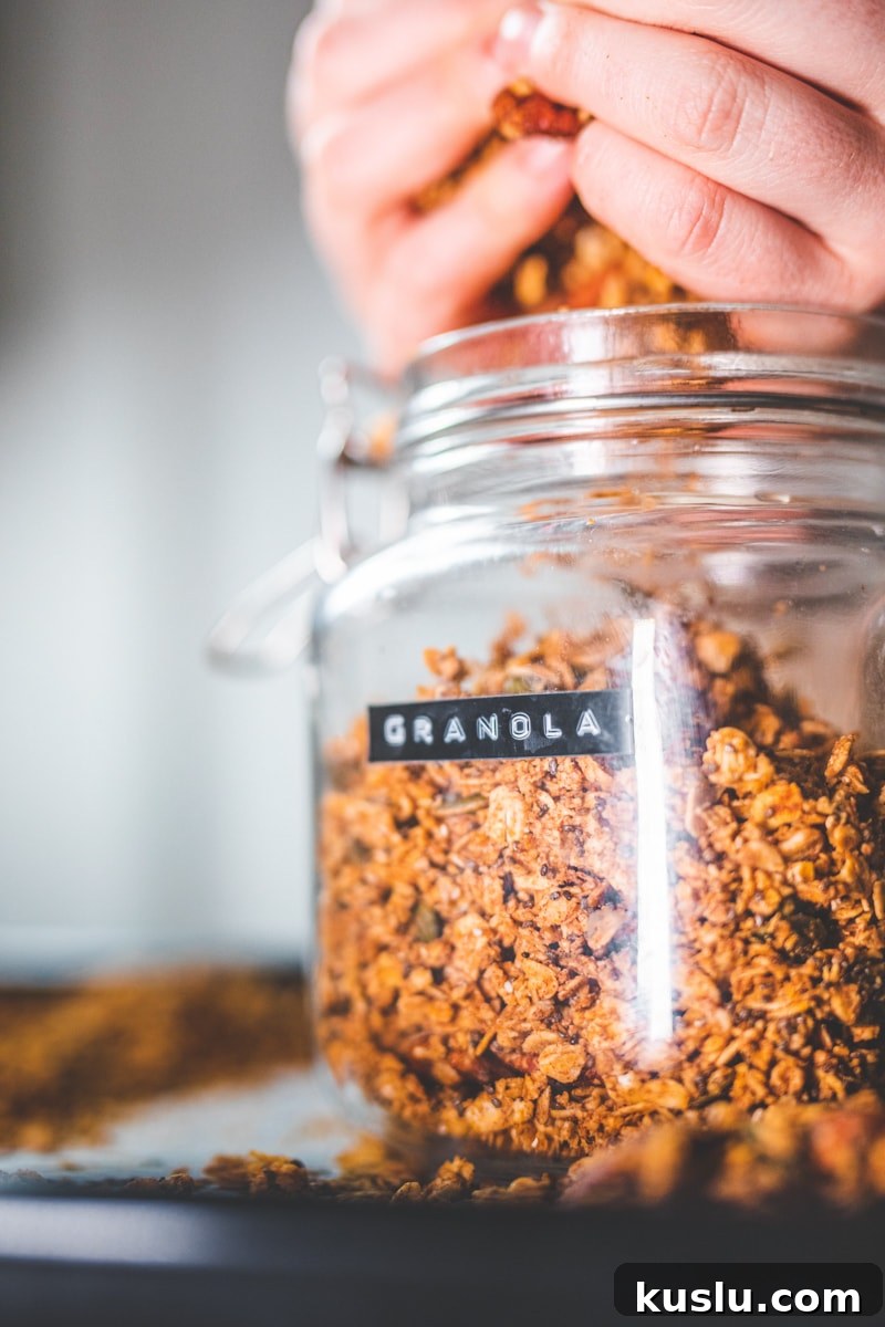 Maple Sea Salt Granola - Georgie Eats