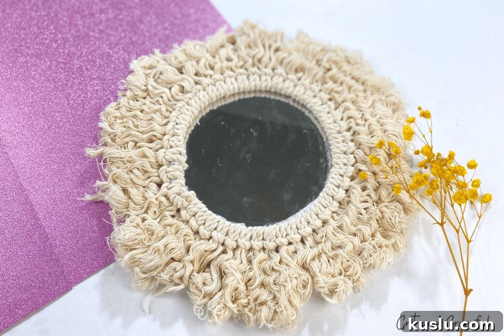 Mirror Macrame Project