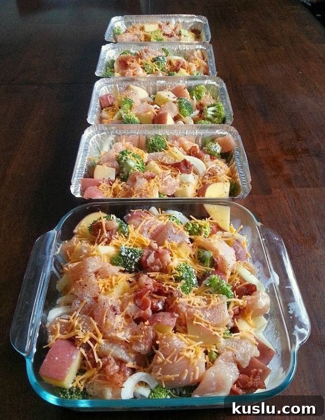 20 Protein-Packed Freezer Meals You'll Actually Love 13 Chicken, Broccoli, Bacon & Potato Bake