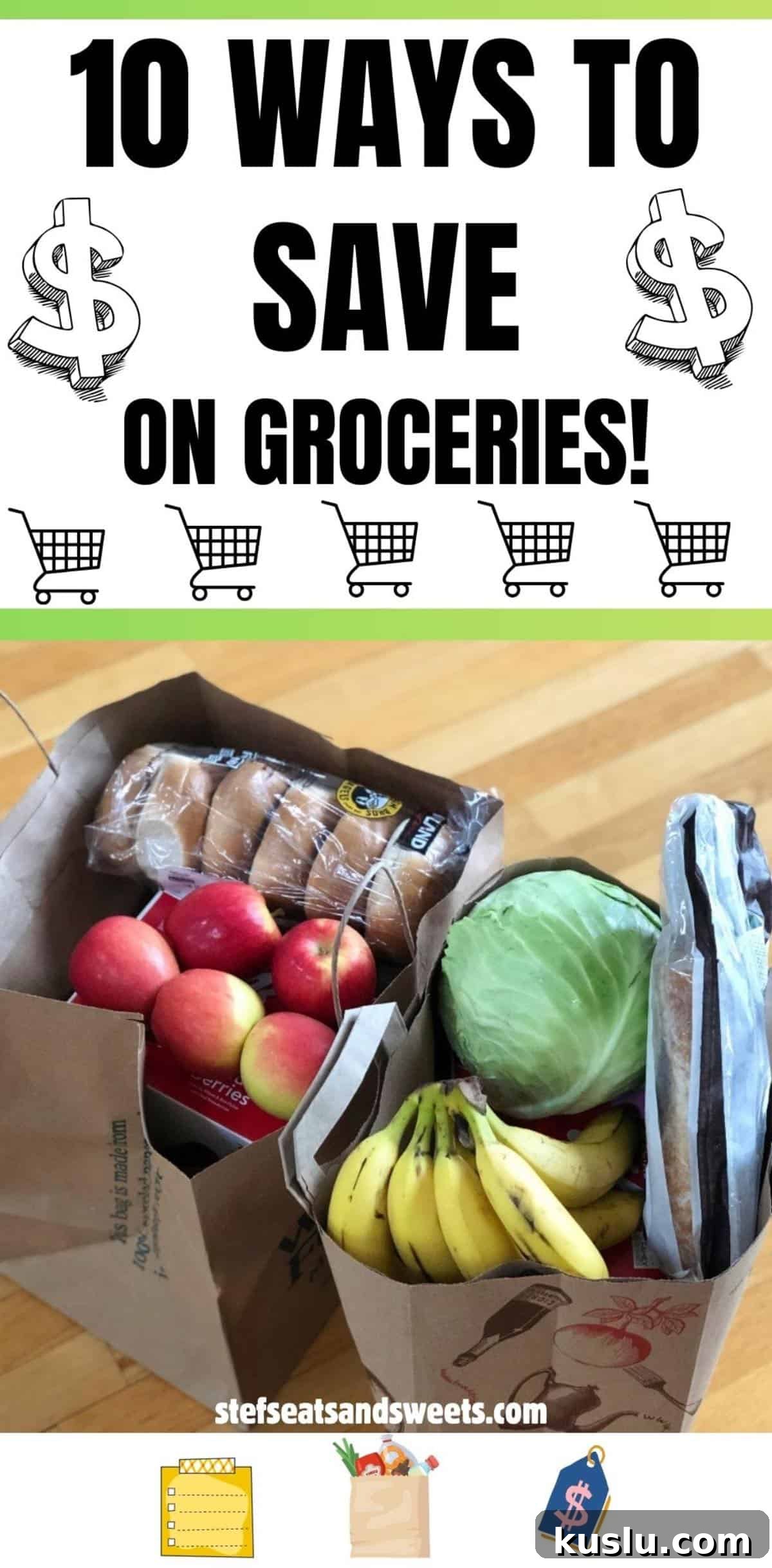 10 Smart Grocery-Saving Strategies That Cut Your Food Bill 9 10 ways to save on groceries pin