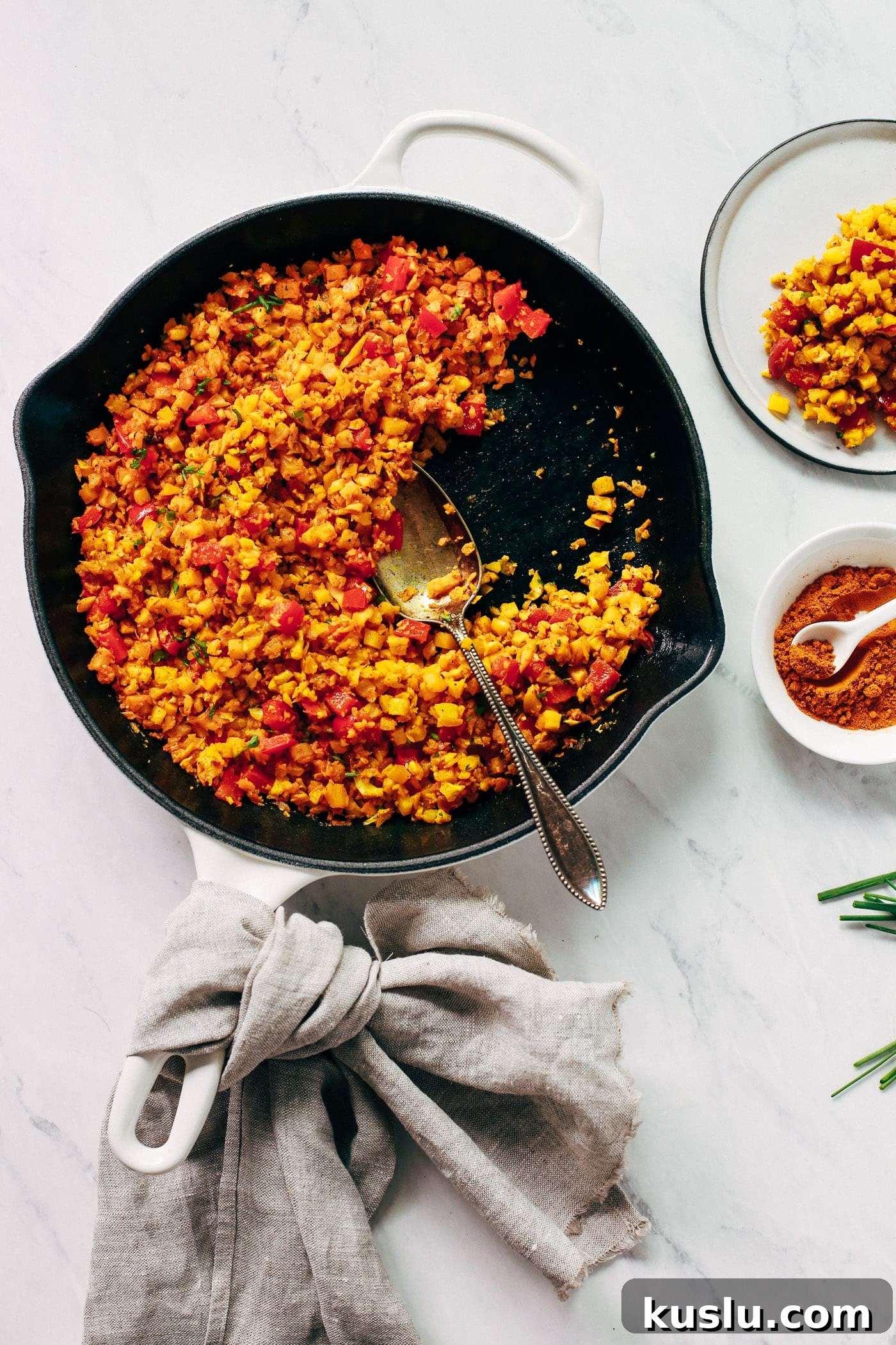 Golden Cauliflower Rice Recipe 