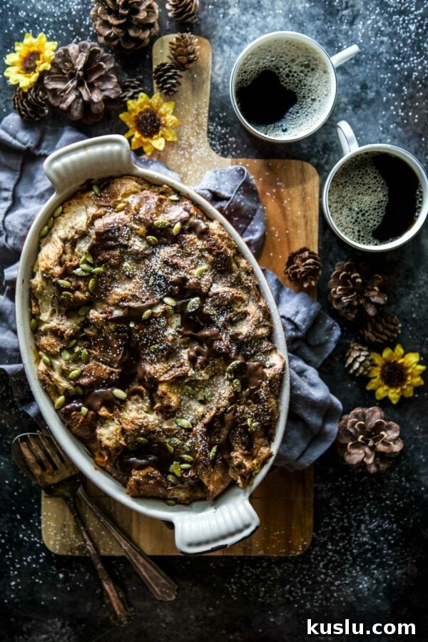Chocolate Pumpkin Croissant French Toast Bake Recipe 2 img 27130 1