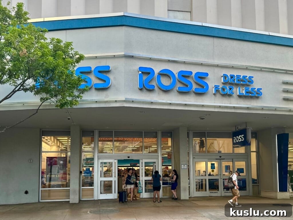 Street view of Ross Dress for Less Waikīkī shopping.