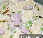 Spring Alfredo Dinner with Ham & Peas Recipe