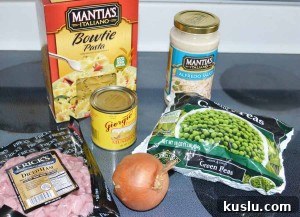alfredo ham and peas ingredients