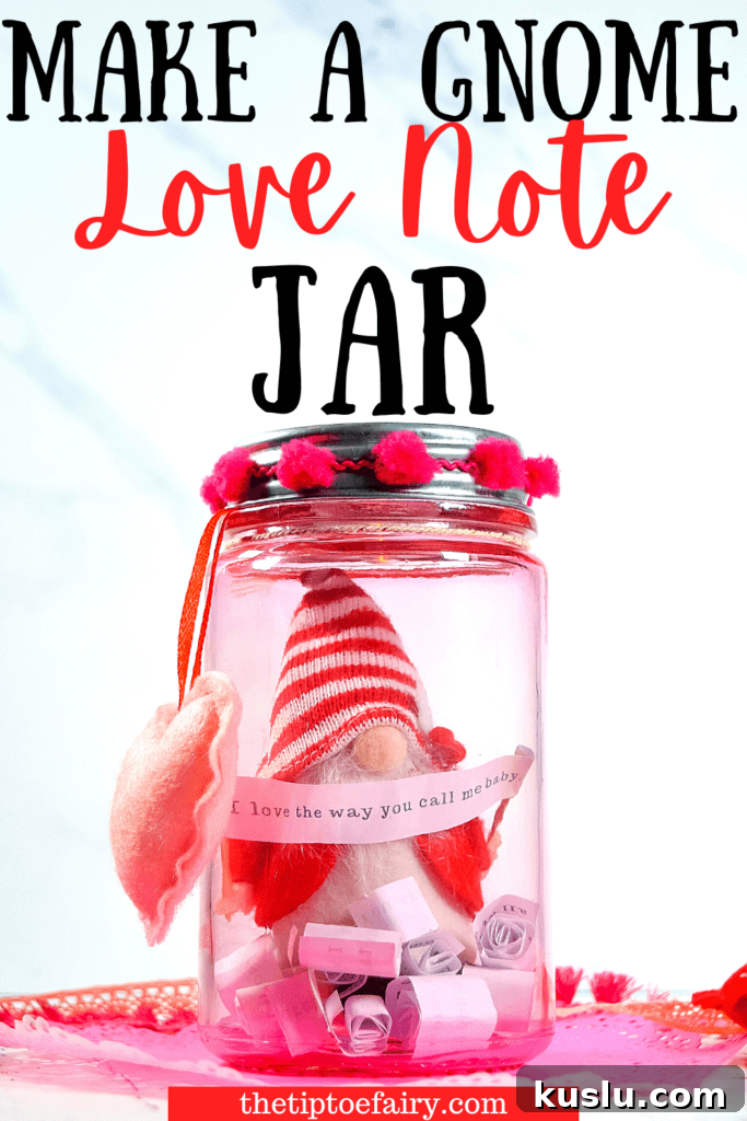 Make a Gnome Love Note Jar title image