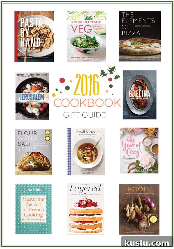 Top Cookbook Gifts for Food Lovers: 2016 Holiday Guide 2 2016 Cookbook Gift Guide. With pairing gift ideas for the holidays!