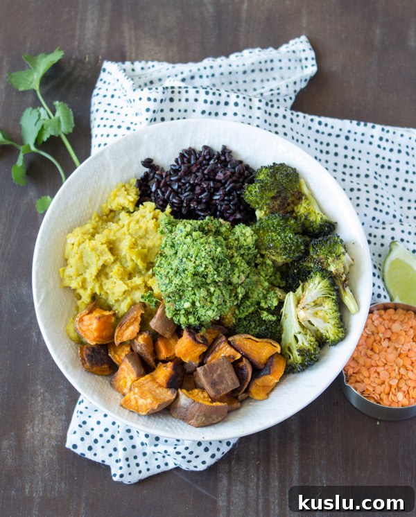 Sweet Potato and Lentil Buddha Bowl Recipe 4 Sweet Potato Lentil Bowl | www.sweetpotatosoul.com