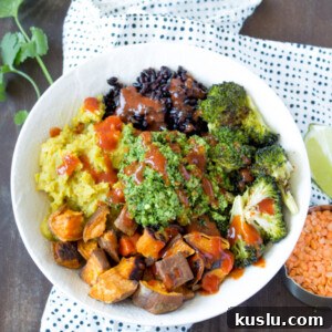 Sweet Potato and Lentil Buddha Bowl Recipe 5 Sweet Potato Lentil Buddha Bowl | www.sweetpotatosoul.com