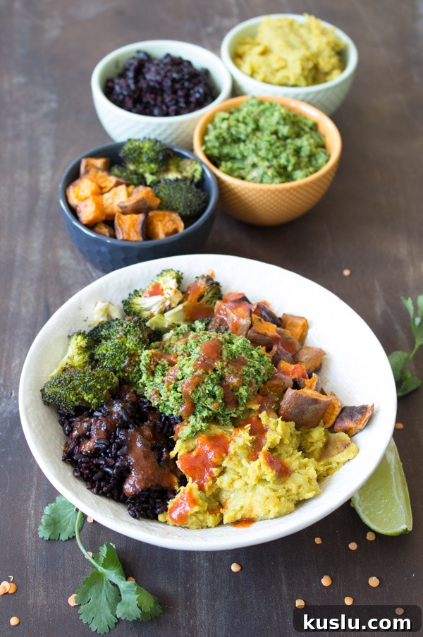 Sweet Potato and Lentil Buddha Bowl Recipe 6 Sweet Potato Lentil Bowl | www.sweetpotatosoul.com
