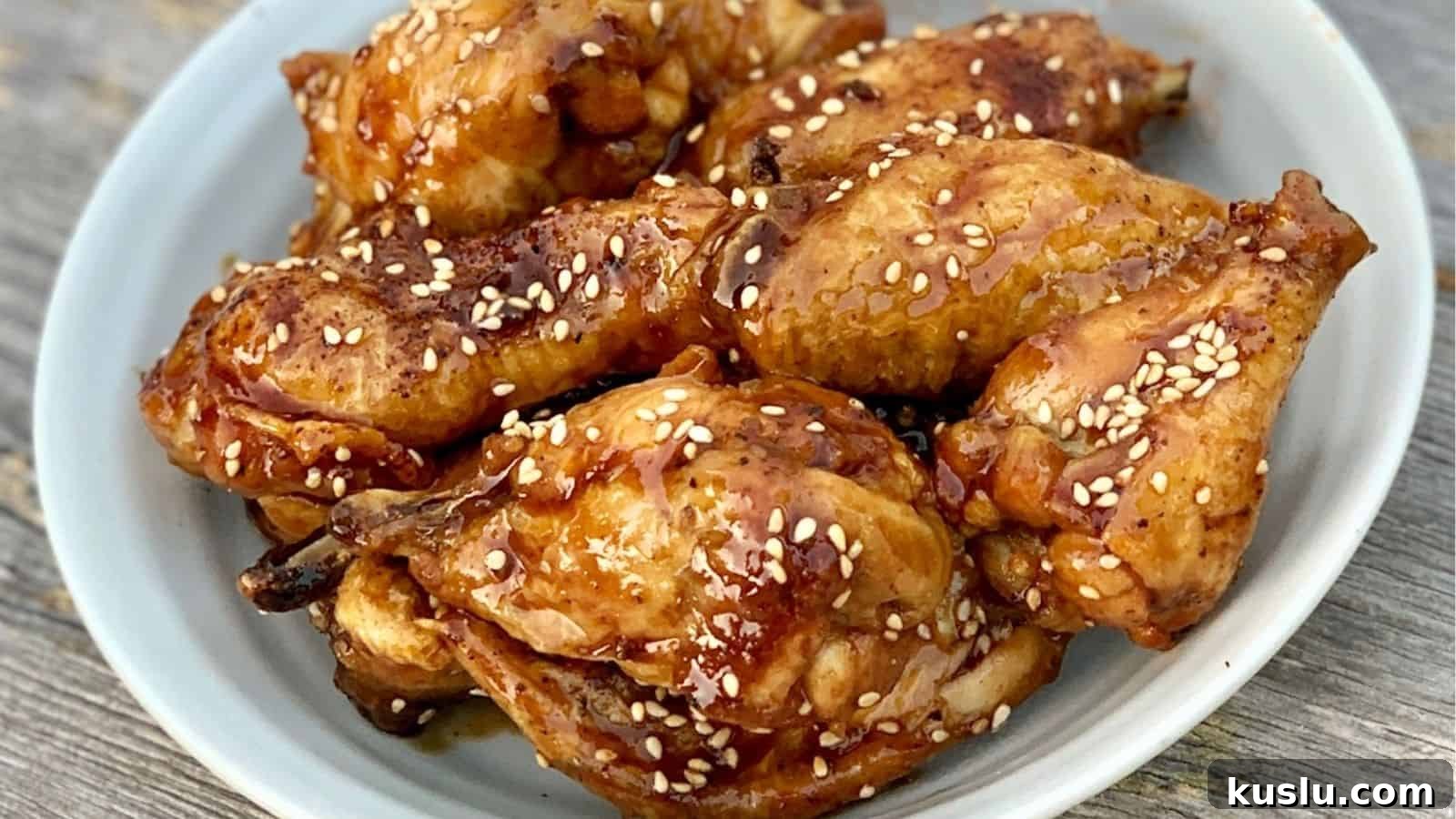 Airfryer Chicken Wings with Szechuan Sauce