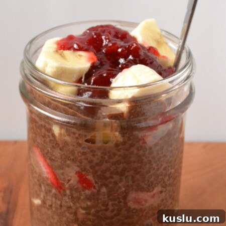 Chocolate Chia Seed Banana Split Parfait