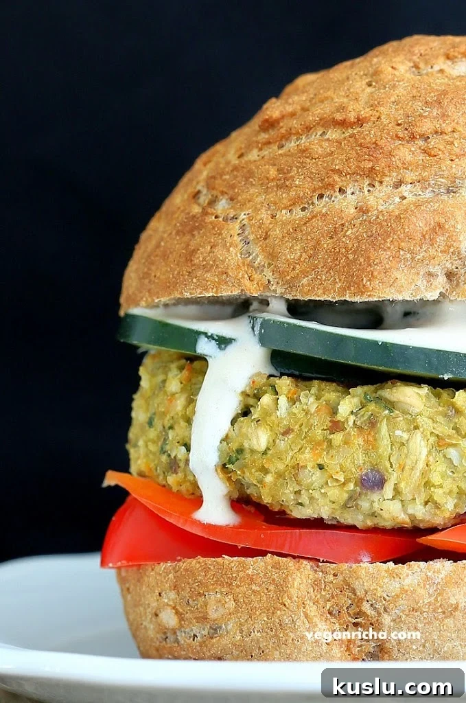 Artichoke Cauliflower Spinach Bean Burger