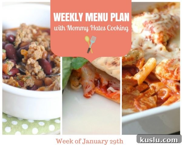 Weekly Menu Plan